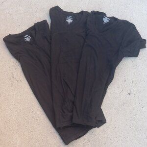 Goodfellow & Co 3x Basic Black Tees   V-Neck Short Sleeves EXCELLENT